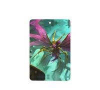 Phayah 6 ambientadores rectangulares para colgar en el coche, con diseño de monstruo alado, color morado