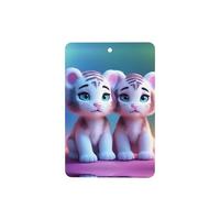 Phayah 6 ambientadores rectangulares para colgar en el coche, con diseño de tigre, con aroma a lavanda