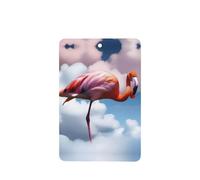 Phayah 6 ambientadores rectangulares para colgar en el coche, diseño de flamenco en la nube, aroma a lavanda, para colgar en la tableta, armario, zapatos, clóset