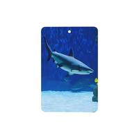 Phayah 6 ambientadores rectangulares para colgar en el coche, diseño de tiburón, con diseño de pez pequeño, aroma a lavanda, para colgar en la tableta, armario, zapatos, clóset