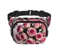 Phayah A Bunch of Pink Roses - Riñonera con correa ajustable para hombre y mujer, para exteriores, entrenamiento, viajes, casual, correr, senderismo, ciclismo