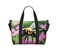 Phayah A Little Bee - Bolsa de viaje para fin de semana, gimnasio, para mujeres y niñas, resistente al agua, Black, Talla única
