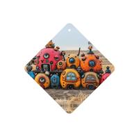 Phayah Abandoned Magic House - Ambientador cuadrado para coche, con aroma a lavanda, 6 unidades, para colgar en el armario del coche, cajón, 6 unidades