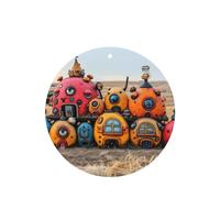 Phayah Abandoned Magic House - Ambientador de coche con aroma a lavanda, forma redonda, para colgar, tarjeta perfumada, 4 unidades, para cajones de armario de automóviles