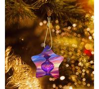 Phayah Adorno mágico para árbol de Navidad con diseño de botella de deseos de cerámica, recuerdo para el hogar de Año Nuevo, para reuniones, árbol de Navidad