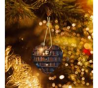 Phayah Adorno mágico para árbol de Navidad, diseño de corazón de cerámica, recuerdo de Año Nuevo, para reuniones, árbol de Navidad