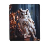 PHAYAH Alfombrilla de ratón con patrón de búhos sabios con superficie impermeable y base de goma antideslizante con bordes cosidos, alfombrilla de ratón para juegos para laptop de 7.9 x 9.5 pulgadas