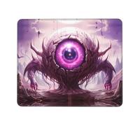 PHAYAH Alfombrilla de ratón con patrón de ojos gigantes con costuras antideshilachado con base de goma antideslizante, alfombrilla de mouse para juegos para laptop, oficina y hogar, 7.9 x 9.5 pulgadas