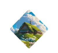 Phayah Ambientador cuadrado para coche, con aroma a lavanda, 6 unidades, para colgar en el armario del coche, cajón, de Cabin In The Woods