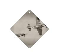 Phayah Ambientador cuadrado para coche, diseño de aviones de la Segunda Guerra Mundial, con aroma a lavanda, tarjeta perfumada para colgar, 4 piezas para coches, armarios, zapatos