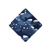 Phayah Ambientador cuadrado para coche, diseño de ballena asesina azul, aroma a lavanda, 4 unidades, para cajones de armario de automóviles