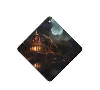 Phayah Ambientador cuadrado para coche, diseño de castillo en el bosque, con aroma a lavanda, 6 unidades, para cajones de armario de automóviles