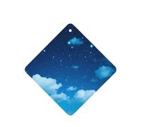 Phayah Ambientador cuadrado para coche, diseño de cielo estrellado, nube, blanco, con aroma a lavanda, 6 unidades, para cajones de armario de automóviles