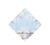 Phayah Ambientador cuadrado para coche, diseño de escena de nieve, con aroma a lavanda, tarjeta perfumada para colgar, 6 unidades para coches, armarios, zapatos