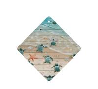 Phayah Ambientador cuadrado para coche, diseño de estrella de mar de tortuga marina, 6 unidades, para coche, armario, zapatos