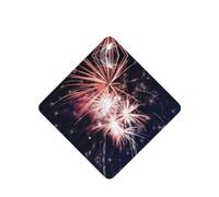 Phayah Ambientador cuadrado para coche, diseño de fuegos artificiales, diseño de explosión, aroma a lavanda, tarjeta perfumada para colgar, 4 unidades, para coches, armarios, zapatos