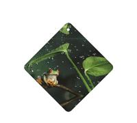 Phayah Ambientador cuadrado para coche, diseño de rana de árbol de la paz, aroma a lavanda, tarjeta perfumada colgante, 6 unidades, para coche, armario, cajón, eliminar