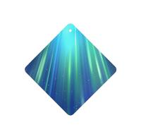 Phayah Ambientador de coche con aroma a lavanda azul Aurora Borealis, tarjeta cuadrada para colgar, tarjeta perfumada para colgar, 6 piezas para cajones de armario de automóviles