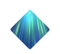 Phayah Ambientador de coche con aroma a lavanda azul Aurora Borealis, tarjeta cuadrada para colgar, tarjeta perfumada para colgar, 4 piezas para cajones de armario de automóviles