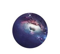 Phayah Ambientador de coche con aroma a lavanda con diseño abstracto de universo, tarjeta de forma redonda, para colgar, tarjeta perfumada, 4 piezas para coches, armario, cajón, eliminar