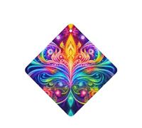 Phayah Ambientador de coche con aroma a lavanda con diseño de alas coloridas, tarjeta cuadrada para colgar, tarjeta perfumada para colgar, 4 piezas para coches, armarios, zapatos