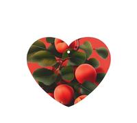 Phayah Ambientador de coche con aroma a lavanda con diseño de albaricoque rojo con forma de corazón, tarjeta perfumada colgante, 4 piezas para cajones de armario de automóviles