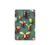 Phayah Ambientador de coche con aroma a lavanda con diseño de atlas de insectos, tarjeta rectangular para colgar, tarjeta perfumada para colgar, 4 piezas para cajones de armario de automóviles