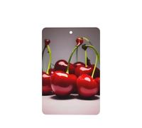 Phayah Ambientador de coche con aroma a lavanda con diseño de cerezas chilenas, tarjeta rectangular para colgar, tarjeta perfumada para colgar, 6 piezas para cajones de armario de automóviles