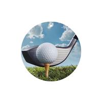 Phayah Ambientador de coche con aroma a lavanda con diseño de club de golf, tarjeta de forma redonda, para colgar, tarjeta perfumada, 4 piezas para coches, armario, cajón, eliminar