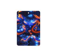 Phayah Ambientador de coche con aroma a lavanda con diseño de dragón azul, tarjeta rectangular para colgar, tarjeta perfumada para colgar, 6 piezas para cajones de armario de automóviles