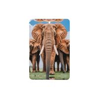 Phayah Ambientador de coche con aroma a lavanda con diseño de elefante africano, tarjeta rectangular para colgar, tarjeta perfumada para colgar, 4 piezas para cajones de armario de automóviles
