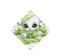 Phayah Ambientador de coche con aroma a lavanda con diseño de elefante de ojos grandes, tarjeta cuadrada para colgar, tarjeta perfumada para colgar, 6 piezas para cajones de armario de automóviles