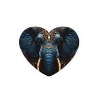 Phayah Ambientador de coche con aroma a lavanda con diseño de elefante espeluznante en forma de corazón para colgar, tarjeta perfumada para colgar, 4 piezas para cajones de armario de automóviles