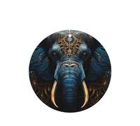 Phayah Ambientador de coche con aroma a lavanda con diseño de elefante espeluznante, forma redonda, tarjeta perfumada colgante, 6 piezas para cajones de armario de automóviles