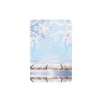 Phayah Ambientador de coche con aroma a lavanda con diseño de escena de nieve, tarjeta rectangular para colgar, tarjeta perfumada para colgar, 4 piezas para coches, armarios, zapatos