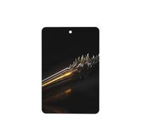 Phayah Ambientador de coche con aroma a lavanda con diseño de espada de soldado, tarjeta rectangular para colgar, tarjeta perfumada para colgar, 4 piezas para coches, armario, cajón, eliminar