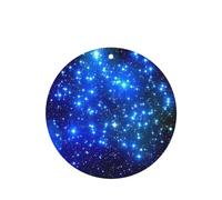 Phayah Ambientador de coche con aroma a lavanda con diseño de estrellas brillantes azules y redondas, tarjeta perfumada para colgar, 4 piezas para coches, armario, zapatos