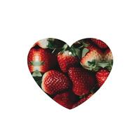 Phayah Ambientador de coche con aroma a lavanda con diseño de fresa en forma de corazón, tarjeta para colgar, tarjeta perfumada para colgar, 4 piezas para coches, armarios, zapatos
