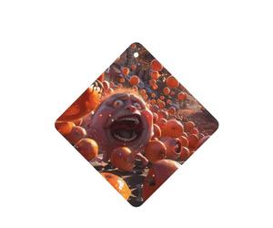 Phayah Ambientador de coche con aroma a lavanda con diseño de fruta loca, tarjeta cuadrada para colgar, tarjeta perfumada para colgar, 4 piezas para cajones de armario de automóviles