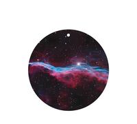 Phayah Ambientador de coche con aroma a lavanda con diseño de galaxia del universo con forma redonda, tarjeta perfumada para colgar, 4 piezas para coches, armario, cajón, eliminar