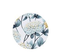 Phayah Ambientador de coche con aroma a lavanda con diseño de hortensias azules, forma redonda, tarjeta perfumada colgante, 6 piezas para cajones de armario de automóviles