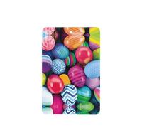 Phayah Ambientador de coche con aroma a lavanda con diseño de huevos de Pascua, tarjeta rectangular para colgar, tarjeta perfumada para colgar, 4 piezas para coches, armario, cajón, eliminar