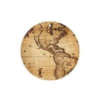 Phayah Ambientador de coche con aroma a lavanda con diseño de mapa del mundo, forma redonda, tarjeta perfumada colgante, 4 piezas para coches, armario, zapatos