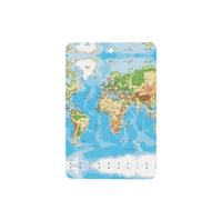 Phayah Ambientador de coche con aroma a lavanda con diseño de mapa del mundo, tarjeta rectangular para colgar, tarjeta perfumada para colgar, 4 piezas para coches, armario, cajón, eliminar