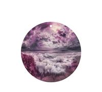Phayah Ambientador de coche con aroma a lavanda con diseño de mar de nubes moradas con forma redonda para colgar, tarjeta perfumada para colgar, 6 piezas para cajones de armario de automóviles