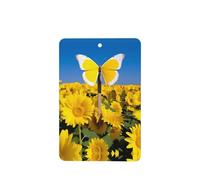 Phayah Ambientador de coche con aroma a lavanda con diseño de mariposa en la cruz, tarjeta rectangular para colgar, tarjeta perfumada para colgar, 4 piezas para cajones de armario de automóviles