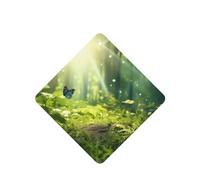 Phayah Ambientador de coche con aroma a lavanda con diseño de mariposa en la luz del sol, tarjeta cuadrada para colgar, tarjeta perfumada para colgar, 6 piezas para cajones de armario de automóviles