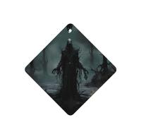 Phayah Ambientador de coche con aroma a lavanda con diseño de monstruo en el bosque, tarjeta cuadrada para colgar, tarjeta perfumada, 6 piezas para cajones de armario de automóviles