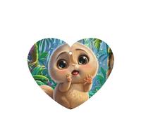 Phayah Ambientador de coche con aroma a lavanda con diseño de oso de ojos grandes, en forma de corazón, tarjeta perfumada para colgar, 4 piezas para coche, armario, cajón, eliminar