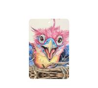 Phayah Ambientador de coche con aroma a lavanda con diseño de pájaro patriarca de dibujos animados, tarjeta rectangular para colgar, tarjeta perfumada, 6 piezas para cajones de armario de automóviles